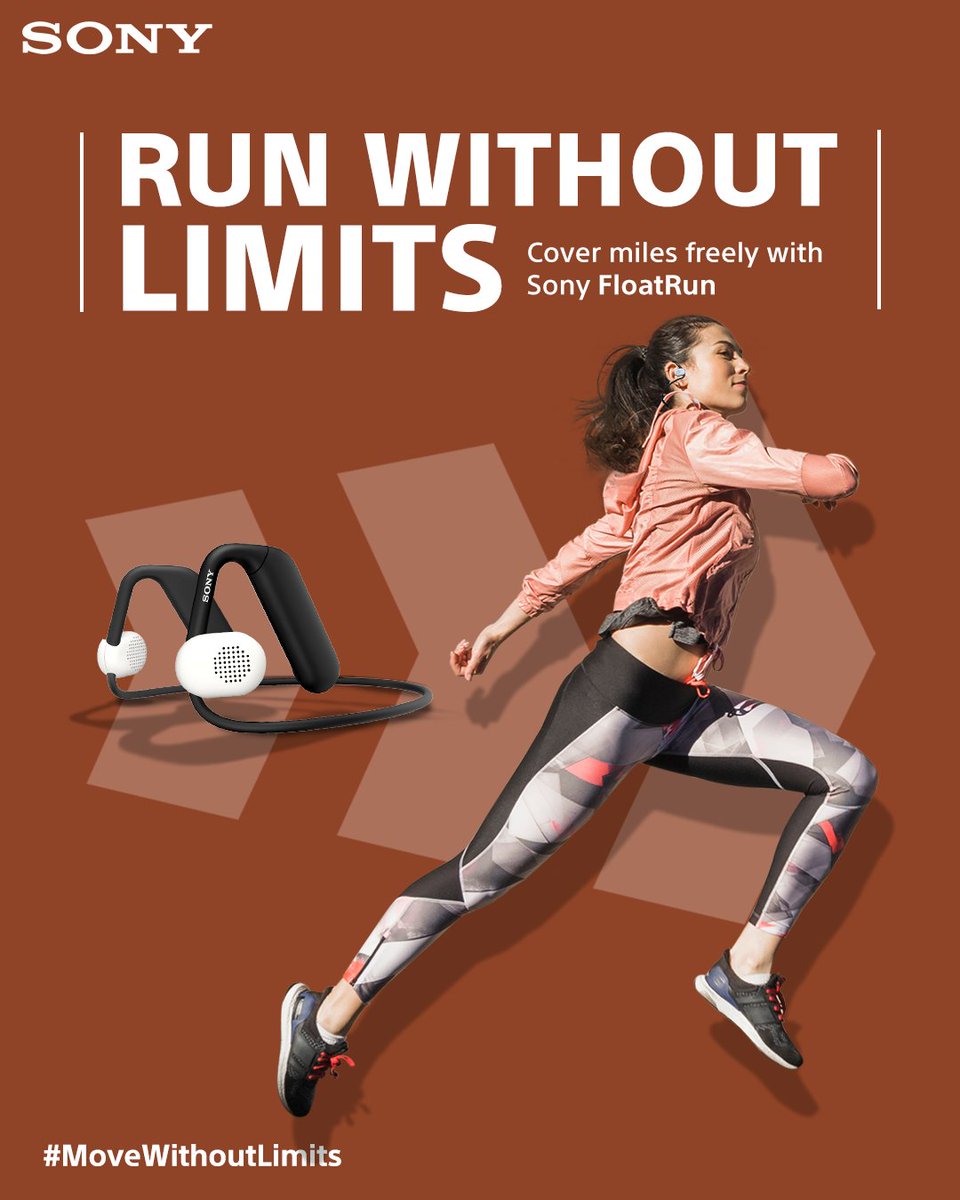 sony_india's tweet photo. Long runs, maximum comfort!
That's what you get with Float Run #headphones as the innovative off-ear design keeps pressure and stuffiness at bay, giving you the comfort you need to keep going, mile after mile.
#MoveWithoutLimits
Shop Now: https://t.co/v11kz7z21G https://t.co/M1703MewsY