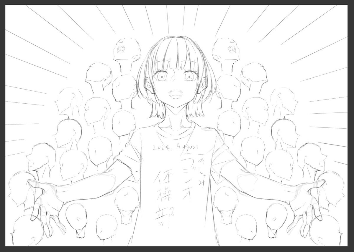 っていうラフを描いてみた 
