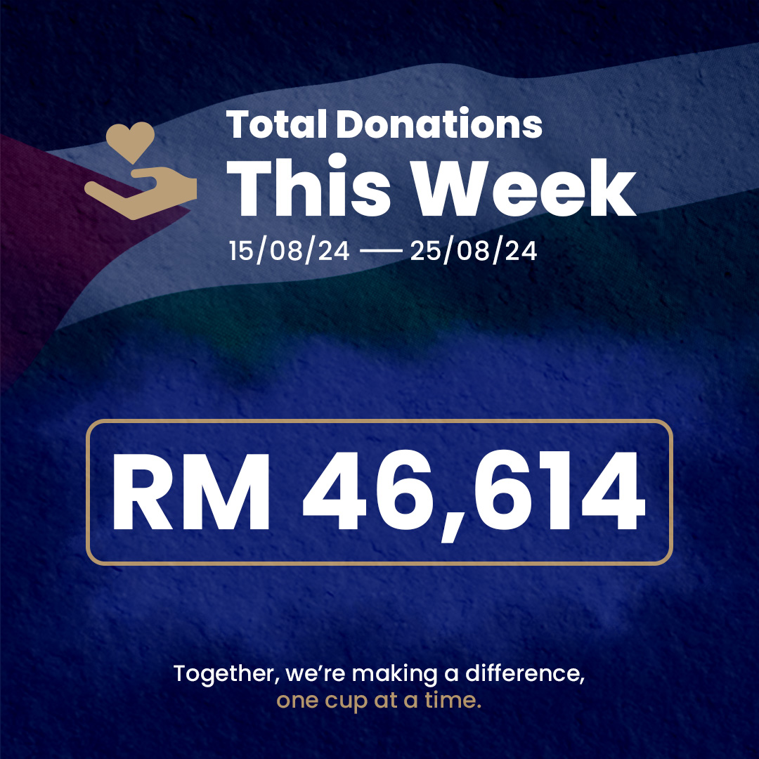 ZUSCoffee's tweet photo. Our ZUSsies are the best 💪 With your support, we’ve raised RM46,614 to date for MAPIM’s Tabung Gaza. Your help makes all the difference. Let’s keep the compassion flowing! 🇲🇾🇵🇸 #WakeUpForGaza #LokalMendunia https://t.co/Yp7Hb2LYrG
