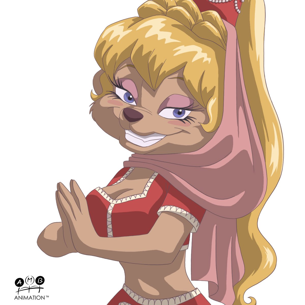 AMBartist's tweet photo. Remember Jeannie? Here’s Gracie going her best impersonation at the request of my livestream audience today! I loved that show! #traditionalanimation #2danimation #characterdesign #2danimator #handdrawnanimation #ambanimation https://t.co/9joUQ9uT0v