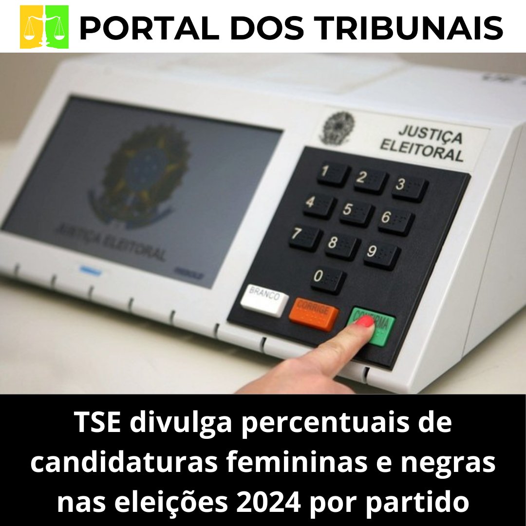ptribunais's tweet photo. TSE divulga os percentuais de candidaturas femininas e negras por partido nas eleições de 2024. Confira os números pelo link abaixo!
https://t.co/bAzQgzOqaG

#tse #eleicoes2024 #representatividade #mulheresnapolitica #diversidade https://t.co/qPRaeAuNYf