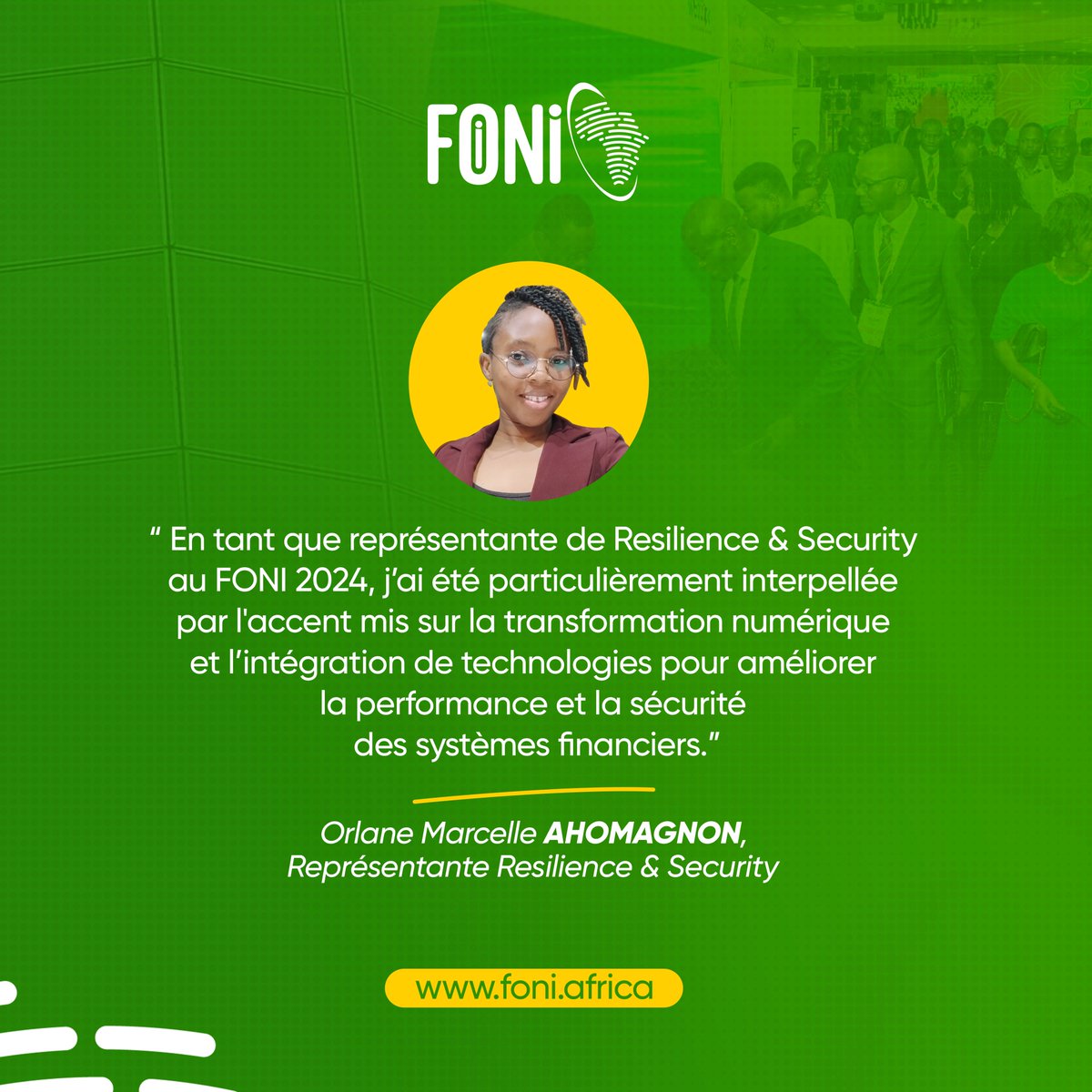 Témoignage d'Orlane Marcelle AHOMAGNON sur le déroulement de la 3è édition du FONI.

#FONI2024 #TemoignageFONI #FONI2025 #FONI
