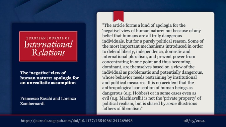 EJIR (European Journal of International Relations) tweet media