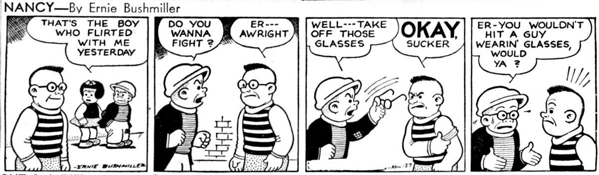 Nancy Comics by Ernie Bushmiller tweet media