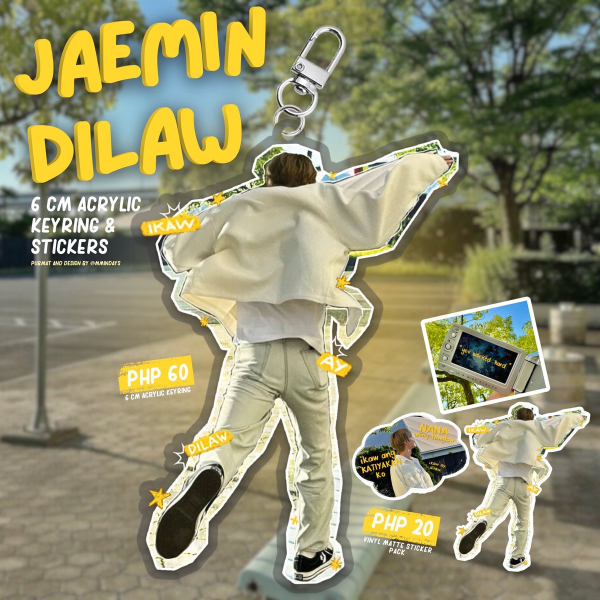 mmindays's tweet photo. ˚ʚ⭐️ɞ˚ kung meron mang kulay ang aking nagsisilbing tanglaw, ikaw ikaw ay dilaw ˎˊ˗

ᯓ⭑ JAEMIN DILAW .ᐟ
— acrylic keyring &amp; sticker pack pre-order

DOO: 09/10 11:59 PM
DOP: PAYO or 09/10 11:59 PM

order form: https://t.co/FCY3B9oZtI

more details in forms 👆

t. wts lfb ph https://t.co/3t3WjzEGKU