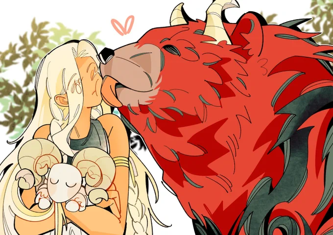 the fact that there are red bears just chilling around Marika's village is really cute........  