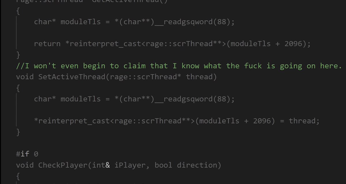 I’ll never forget some of these GTA V Source code comments 😭