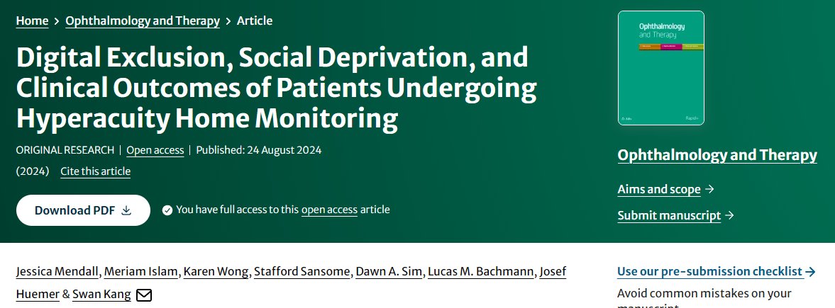 Ophthalmology Ther tweet media