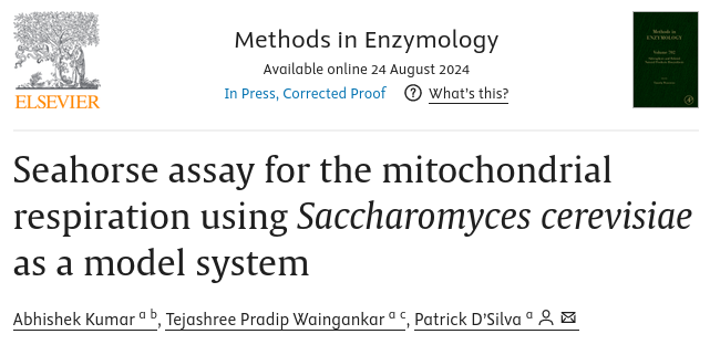 Mitochondrial Biology Lab tweet media