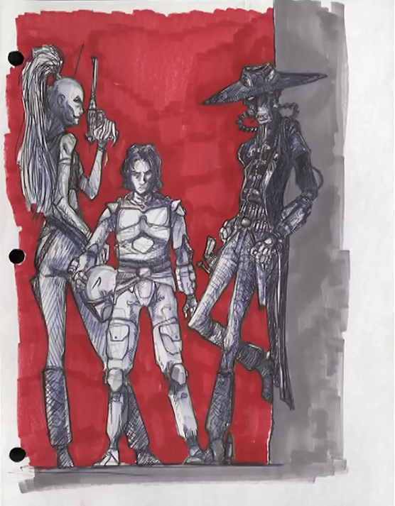 DavidWadey1999's tweet photo. Sketches created by Dave Filoni during the story pitching sessions w/ George Lucas for some of the Clone Wars story arcs that were never finished due to the March 2013 production cancellation

(Please see alt text for detailed information) https://t.co/rOPB2c99qY