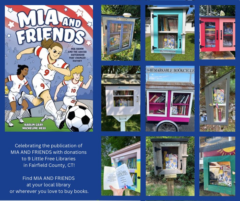 Karlin Gray (@karlingray) on Twitter photo My first #graphicnovel hits bookshelves today—Aug. 27—and I’m celebrating by donating copies to 9 <a href="/LtlFreeLibrary/">Little Free Library®</a>
Why 9? #MiaHamm ’s jersey number ⚽️
(Also, Aug 27➡️2+7=9 😉)
bookshop.org/a/17044/978125… My first #graphicnovel hits bookshelves today—Aug. 27—and I’m celebrating by donating copies to 9 <a href="/LtlFreeLibrary/">Little Free Library®</a>
Why 9? #MiaHamm ’s jersey number ⚽️
(Also, Aug 27➡️2+7=9 😉)
bookshop.org/a/17044/978125…