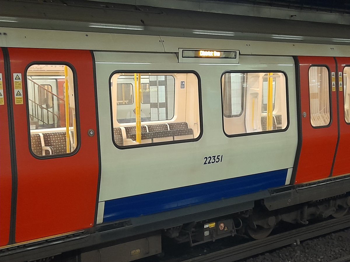 BenWaine4's tweet photo. It got worse! A tube train pulled into the station; I photographed a number on the side of a carriage; then noticed the next was different; by the time I reached the third I wondered if they were all meant to be part of the same train or in that order? #Sequences? #MathsOnHoliday https://t.co/IqwF5WvdLI