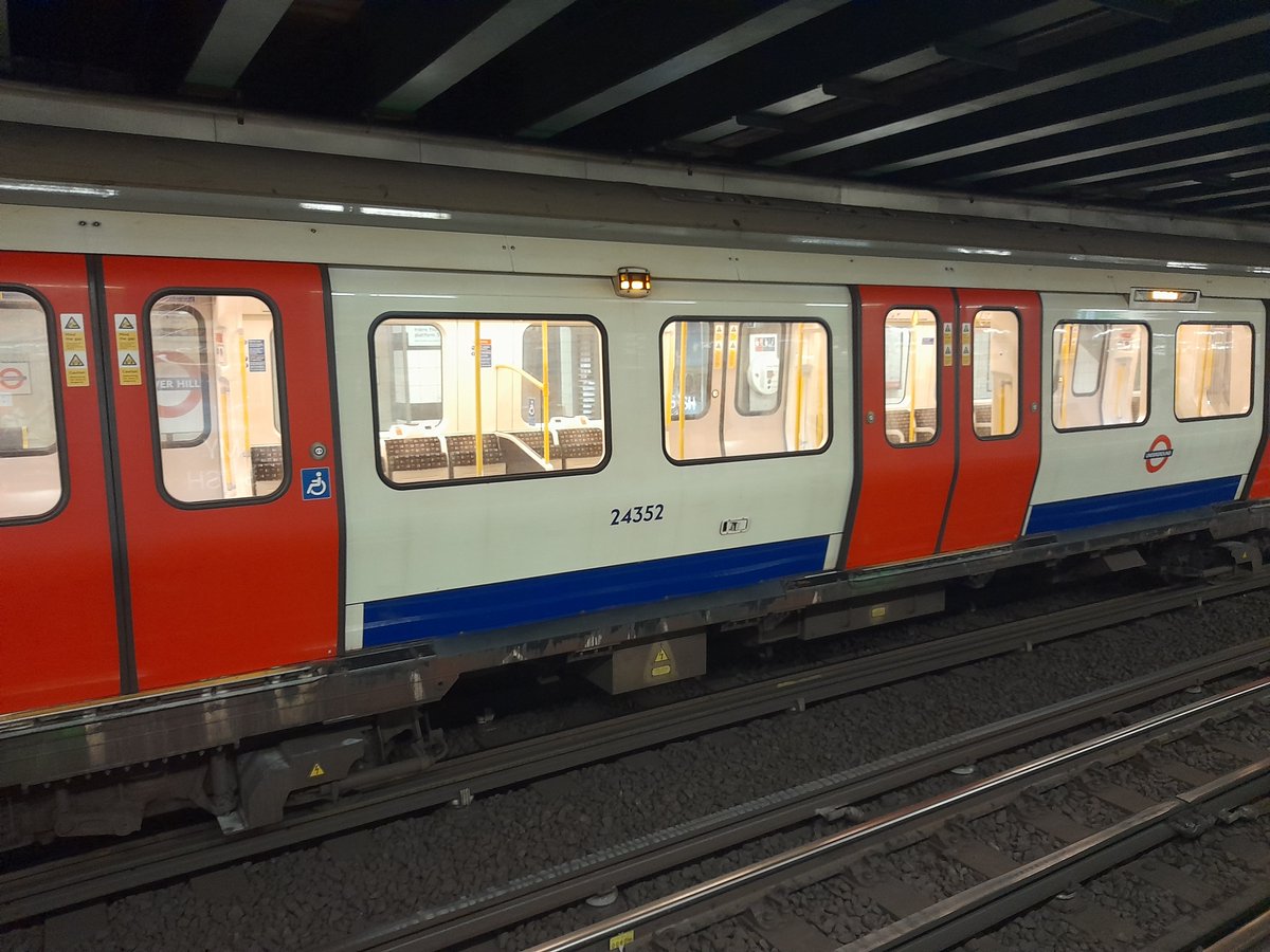 BenWaine4's tweet photo. It got worse! A tube train pulled into the station; I photographed a number on the side of a carriage; then noticed the next was different; by the time I reached the third I wondered if they were all meant to be part of the same train or in that order? #Sequences? #MathsOnHoliday https://t.co/IqwF5WvdLI