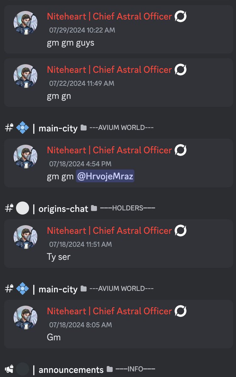 Gm Gm we are building stuff that is going to change the web3 landscape!!So proud to be building community with <a href="/AviumWorld/">Avium</a> <a href="/Nitebearrr/">Nitebear 🐻⛓️</a> Berachain to the moon!! #scammer #berachain_testnet Beware of this team "building" on Bera...confirm rug i tell you...<a href="/berachain/">Berachain Foundation 🐻⛓</a> <a href="/SmokeyTheBera/">Smokey The Bera 🐻⛓</a>