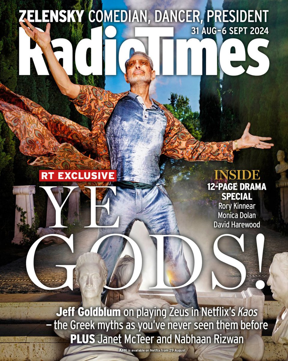 RadioTimes's tweet image. In this week’s issue of Radio Times, we’re bringing you a Drama special featuring three of the stars of the new Netflix show, #Kaos – a mind-bending reimagining of Greek mythology.
