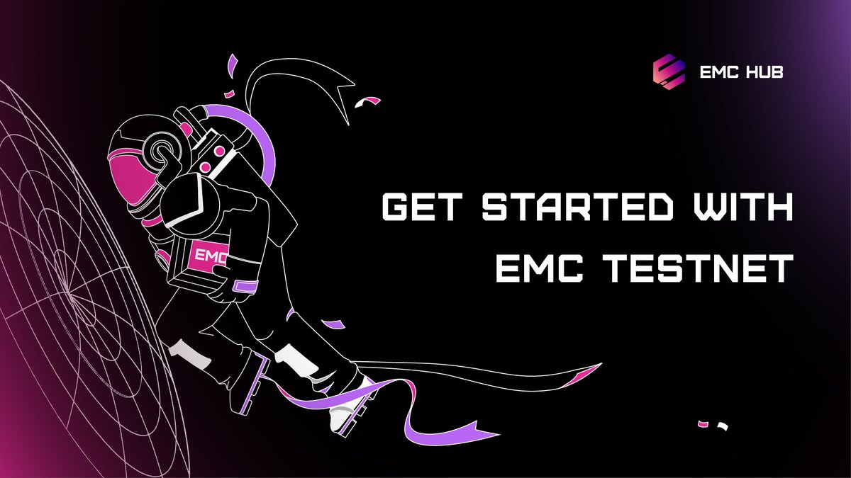 🪩Get Started with EMC Testnet
🛠 Ready to dive into the EMC testnet? Connect your wallet and start exploring today. 
⚖️Check out our simple setup guide and join the revolution!
 #EMCTestnet #BlockchainDev #DeFi