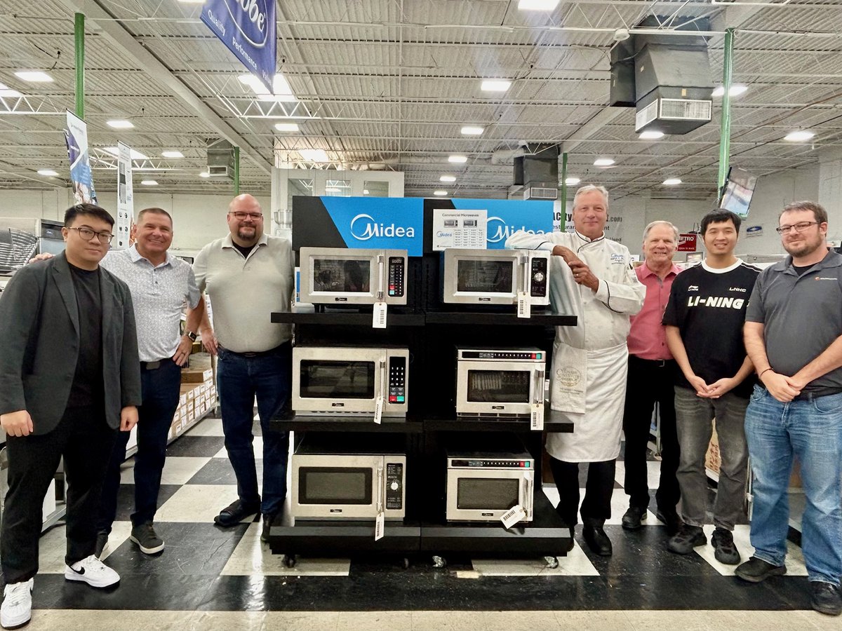 Big thanks to our partners at Midea America Corp for an insightful and productive meeting! It was an honor to host Rex Ou, Chan Lu, Chef Ken, and Steve Stohrer, who brought valuable insights straight from the factory in China.