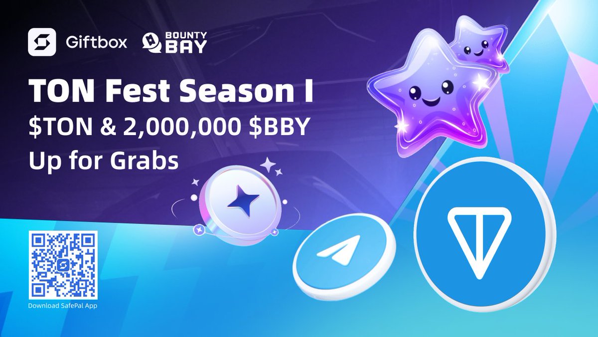 SafePal - Crypto Wallet (@isafepal) on Twitter photo 🚀Kicking off #TON Fest Season I with the 1st event with <a href="/0xBountyBay/">Bounty Bay</a>!
🎁2,000,000 $BBY + TON Coins
🔥The more events you join, the greater your rewards!!
📆 August 27-September 1, 12 AM UTC
📚blog.safepal.com/ton-fest-s1/
📱 DL App: safepal.com/download
#SFP #TONFest 🚀Kicking off #TON Fest Season I with the 1st event with <a href="/0xBountyBay/">Bounty Bay</a>!
🎁2,000,000 $BBY + TON Coins
🔥The more events you join, the greater your rewards!!
📆 August 27-September 1, 12 AM UTC
📚blog.safepal.com/ton-fest-s1/
📱 DL App: safepal.com/download
#SFP #TONFest