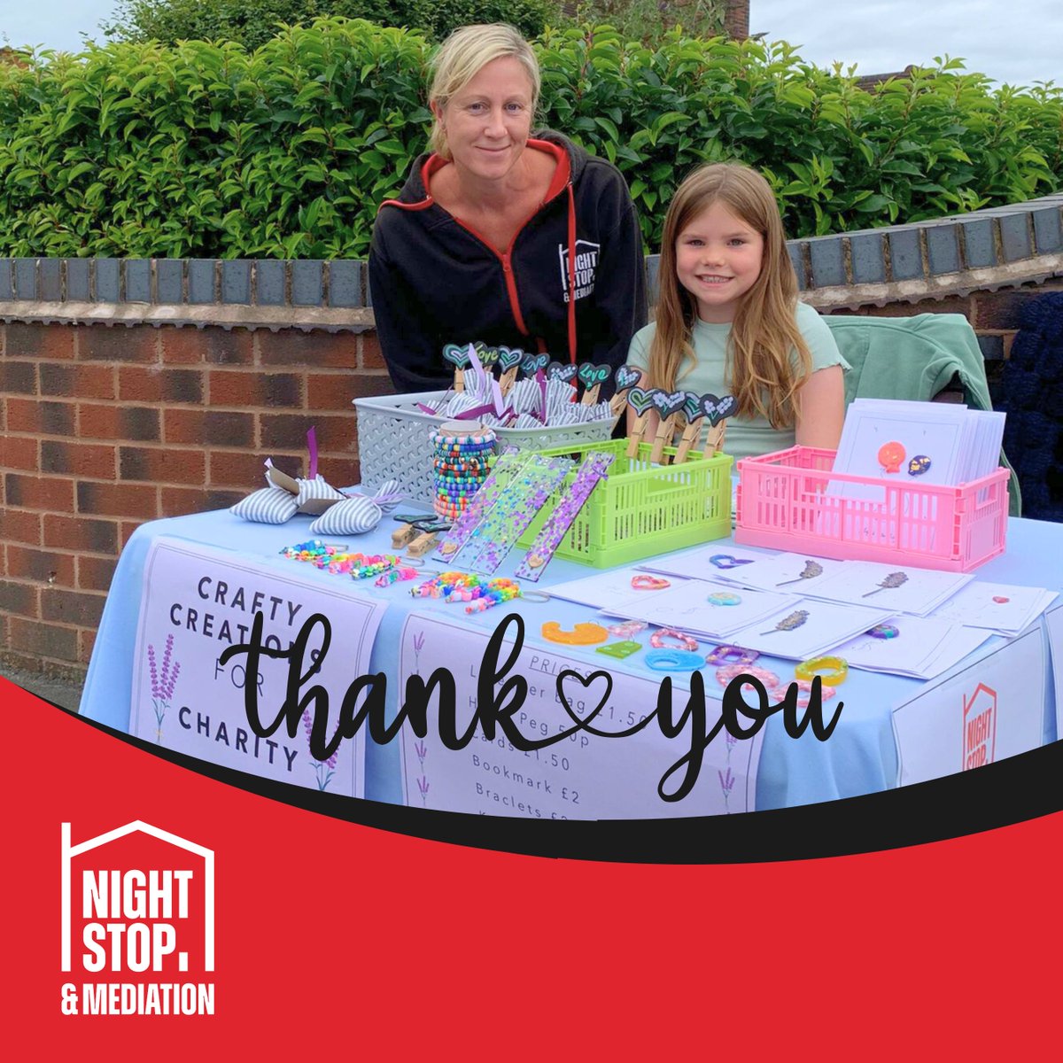 🌟 Huge thanks to amazing fundraiser Amelie (&amp; friend Lara) for running a Crafty Creations &amp; cake stall. 🎨🍰 Thanks to their hard work, they've raised nearly £300 to support young people in crisis.

#CommunityFundraising #YoungPeopleInCrisis #CharityFundraising #CreateToDonate