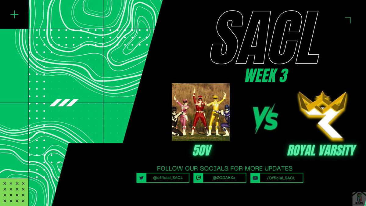 ▶️   Match Week 3 kicks off tonight! <a href="/Official_SACL/">South African Competitive League</a> 🟢⚪️ bringing some production

🕖 19h00
🎙 <a href="/_SharpX/">SHARPX</a>
🖥 twitch.tv/sharpx_za

➡️ GLHF #R6ZA
