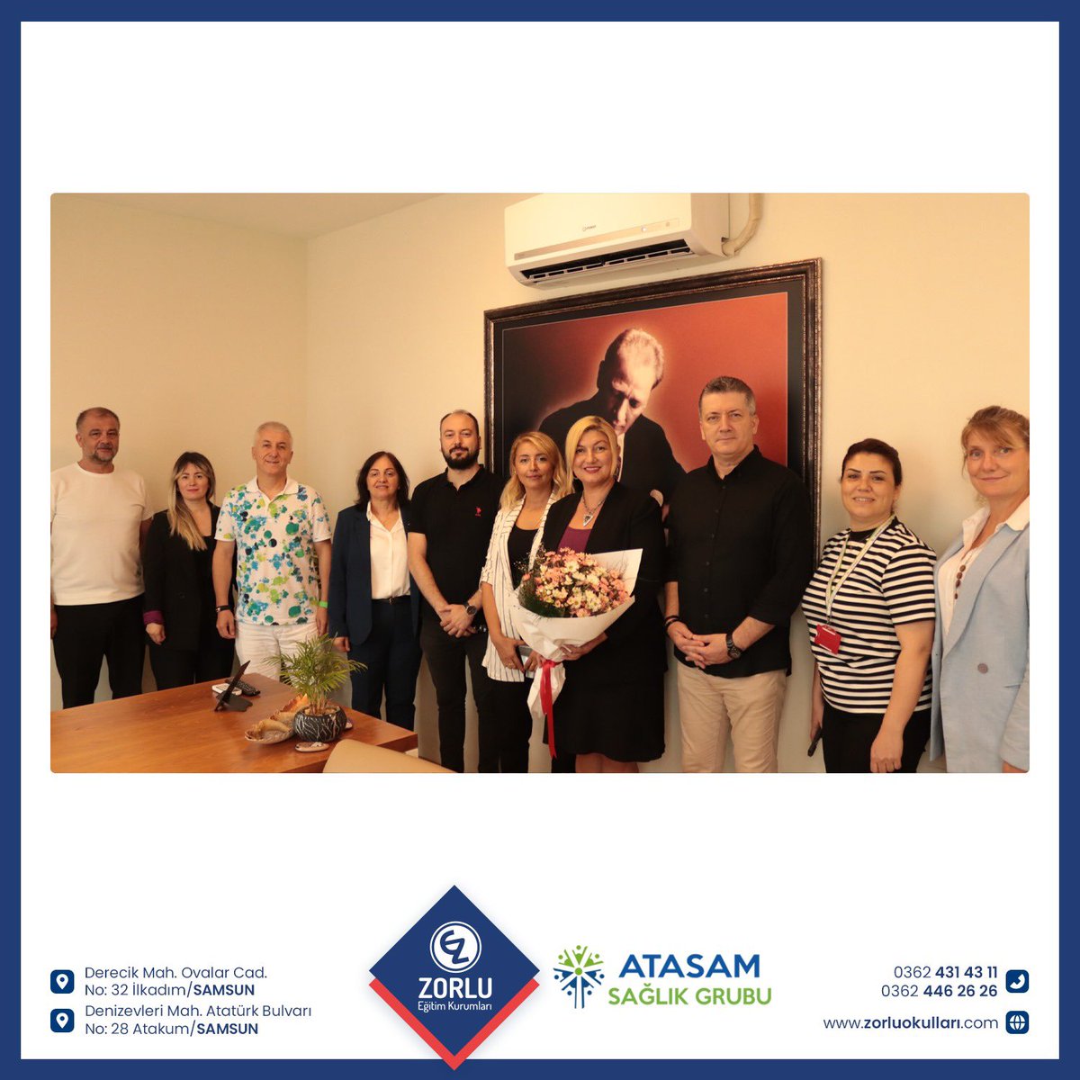 erginzrlu's tweet photo. Samsun Zorlu Koleji Spor Kulübü olarak sağlık sponsorumuz olan Atasam Hastanelerinde Kadın Basketbol A Takımımızın sağlık taramaları yapıldı. Genel müdürümüz Emel Irmak Atay'a ve atasam personeline çok teşekkür ederiz.
BAŞARIYA GİDEN YOL ZORLUDUR!🍀
#atasam #zorlukoleji https://t.co/On0p7QZpaO