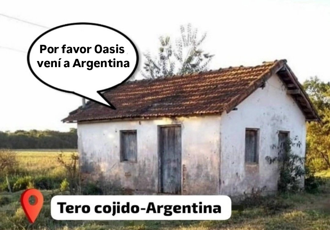 lo primero que pense fue cuándo oasis sacará fechas en argentina