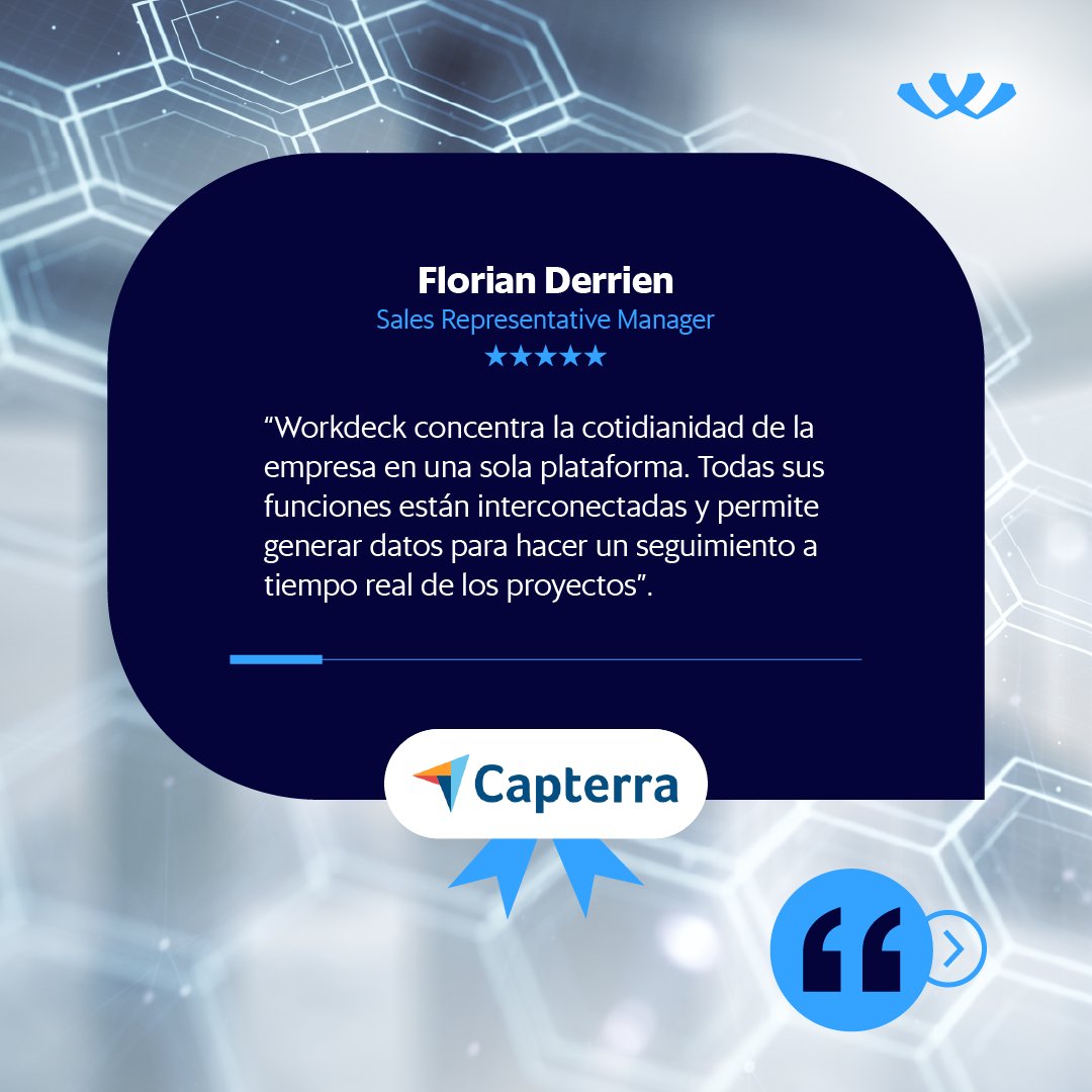 WorkDeckPSA's tweet photo. ¡Nos enorgullece hacer equipo con nuestros clientes y acompañarlos en su crecimiento! 💪 

Descubre cómo Workdeck te ayuda a desarrollar negocios ágiles y competitivos. Agenda una demo gratis en https://t.co/n9ntWfPKE4

#TrabajoRemoto #DigitalWorkplace #DigitalTeam https://t.co/lgqIsuphGE