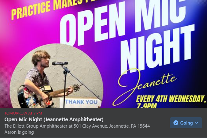 Reminder that if you are around the Jeannette PA area, tomorrow night is the @pmpmusicstudio  Open Mic at the Jeannette Amphitheater! Grim will be there and will be giving away a signed copy of the new G.R.5 album that just came out on <a href="/GoldenRobotRcds/">Golden Robot Records</a> !