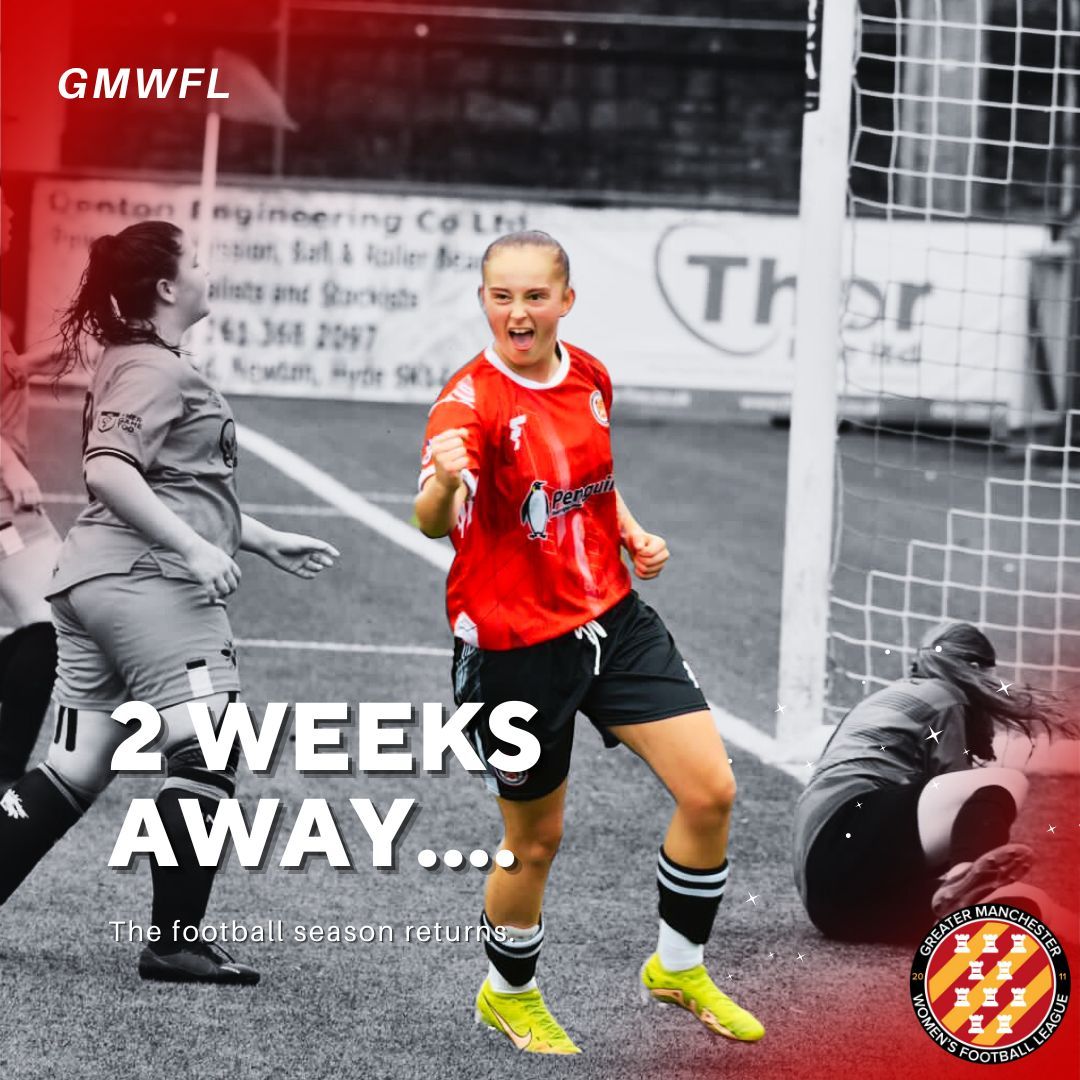 GREATER MANCHESTER FOOTBALL RETURNS 🤩 Exciting news! The Greater Manchester Women's Football League is back in less than 2 weeks. Get ready to cheer on your favorite teams! #GMWFL #WomensFootball