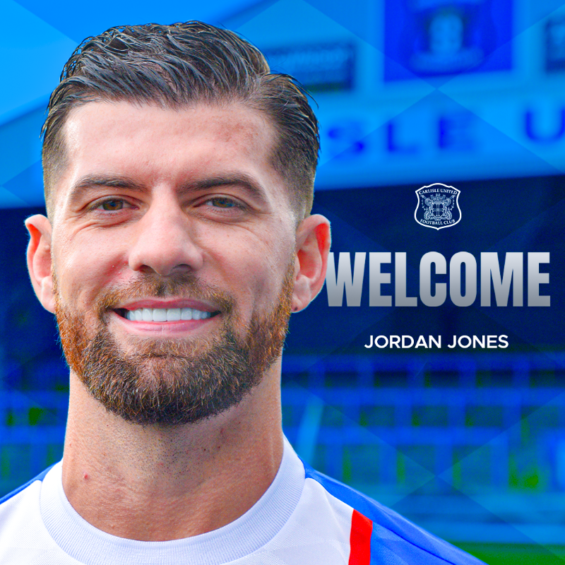 officialcufc's tweet photo. 🤝 Carlisle United Football Club are delighted to announce the signing of midfielder Jordan Jones on a three-year deal.

Read more. ⤵️