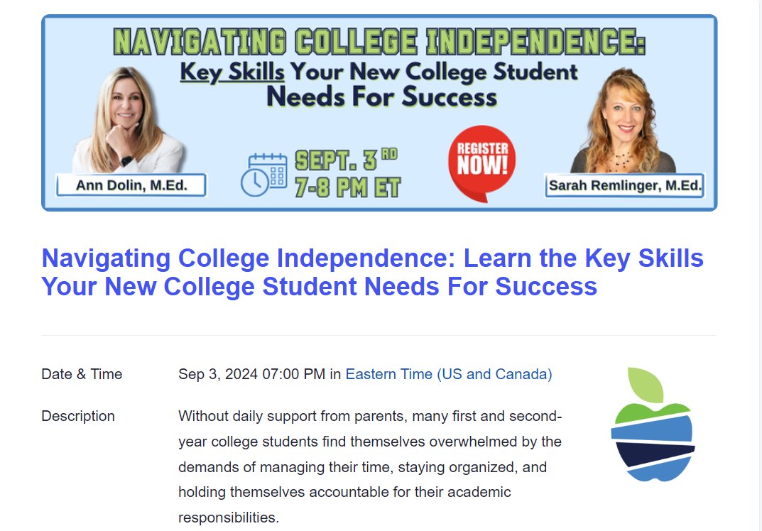 Ann Dolin (@homeworkmaven) on Twitter photo ๐ฃFREE WEBINAR ALERT!
๐๐๐ฏ๐ข๐ ๐๐ญ๐ข๐ง๐ ๐๐จ๐ฅ๐ฅ๐๐ ๐ ๐๐ง๐๐๐ฉ๐๐ง๐๐๐ง๐๐: ๐๐๐๐ซ๐ง ๐ญ๐ก๐ ๐๐๐ฒ ๐๐ค๐ข๐ฅ๐ฅ๐ฌ ๐๐จ๐ฎ๐ซ ๐๐๐ฐ ๐๐จ๐ฅ๐ฅ๐๐ ๐ ๐๐ญ๐ฎ๐๐๐ง๐ญ ๐๐๐๐๐ฌ ๐
๐จ๐ซ ๐๐ฎ๐๐๐๐ฌ๐ฌ - Registration required โก๏ธ t.ly/Plm-g ๐ฃFREE WEBINAR ALERT!
๐๐๐ฏ๐ข๐ ๐๐ญ๐ข๐ง๐ ๐๐จ๐ฅ๐ฅ๐๐ ๐ ๐๐ง๐๐๐ฉ๐๐ง๐๐๐ง๐๐: ๐๐๐๐ซ๐ง ๐ญ๐ก๐ ๐๐๐ฒ ๐๐ค๐ข๐ฅ๐ฅ๐ฌ ๐๐จ๐ฎ๐ซ ๐๐๐ฐ ๐๐จ๐ฅ๐ฅ๐๐ ๐ ๐๐ญ๐ฎ๐๐๐ง๐ญ ๐๐๐๐๐ฌ ๐
๐จ๐ซ ๐๐ฎ๐๐๐๐ฌ๐ฌ - Registration required โก๏ธ t.ly/Plm-g