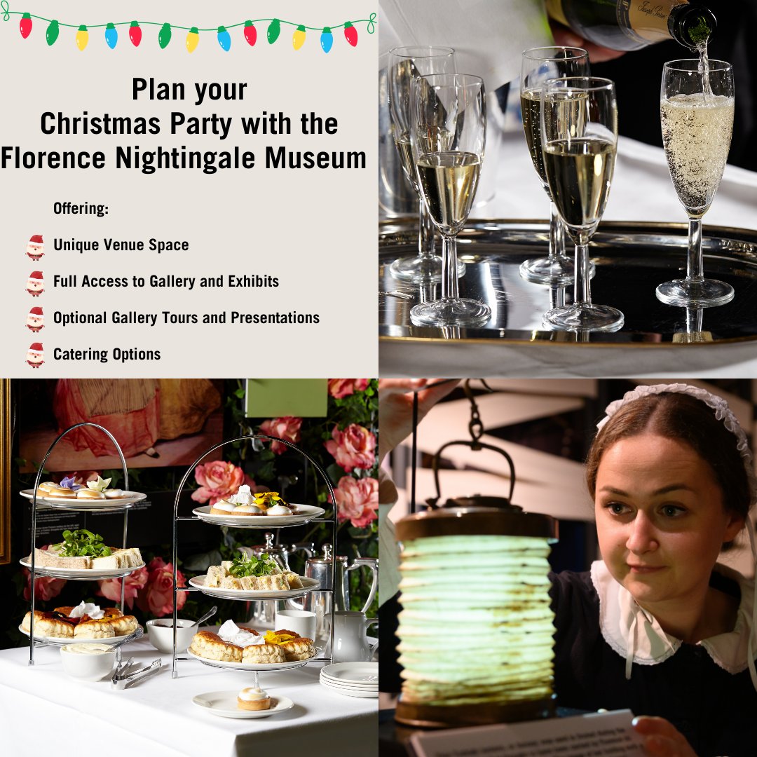 There are only 113 days left until Christmas!

Let the Florence FNM help plan your party! Offering a unique  setting, catering packages, &amp; a dedicated team to help everything run smoothly!

For more information, or to book your party visit our website at florence-nightingale.co.uk/venue-hire/