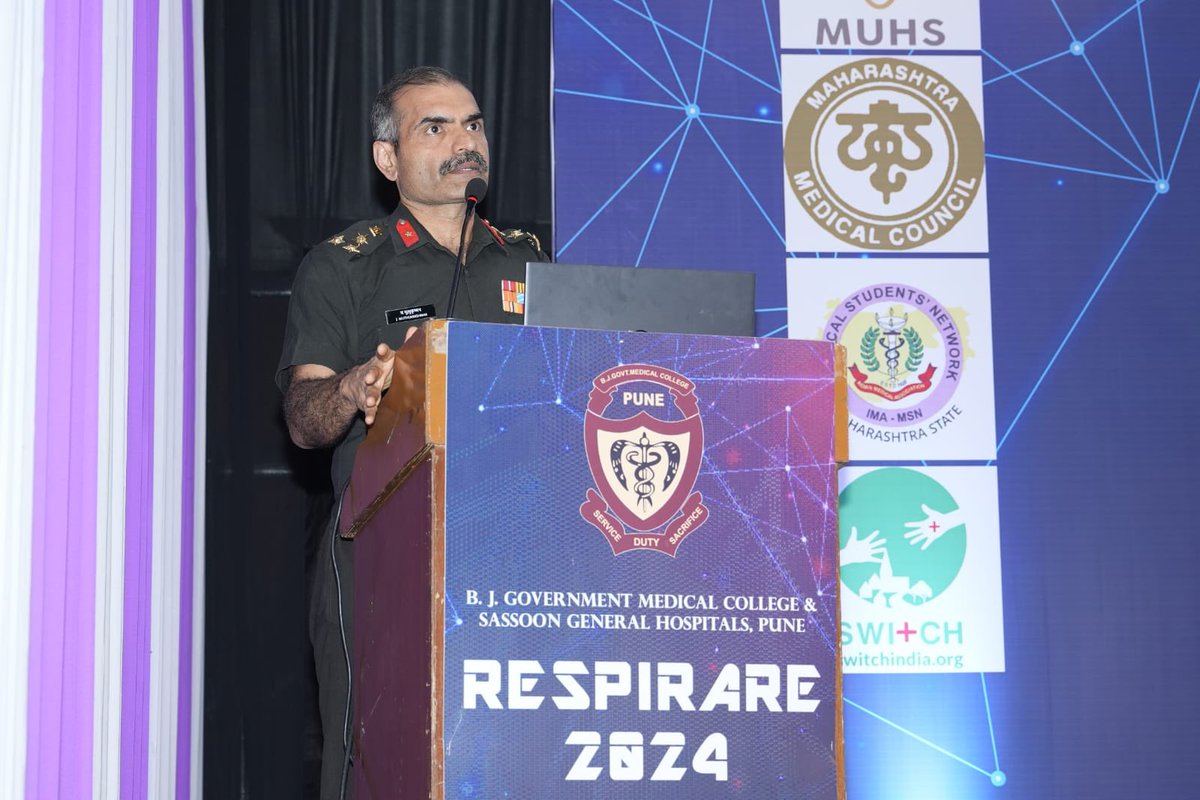 jmuthukrishnan's tweet photo. Spoke on “Impacting Lives-Going beyond Medicines” at RESPIRARE 2024, at BJ Medical College, Pune. Young medicos need to learn to go beyond books and make a difference in people’s lives they encounter.
#RunningmakesBetterDoctors
#RuntheTalk https://t.co/H6YtsHm9nF