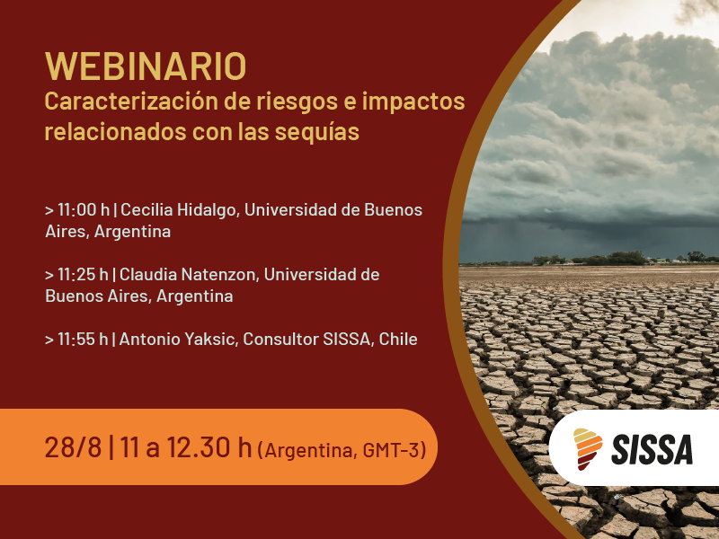 CRC_SAS's tweet image. 🔶 Este miércoles se dictará el 5° de los cursos del Ciclo de Webinarios #SISSA.  ¡Inscríbete ahora!   
Más información en forms.gle/8pBVAb8dtUvzSw… 
#Sequías #GestiónDeRiesgo #Gobernanza #Agro