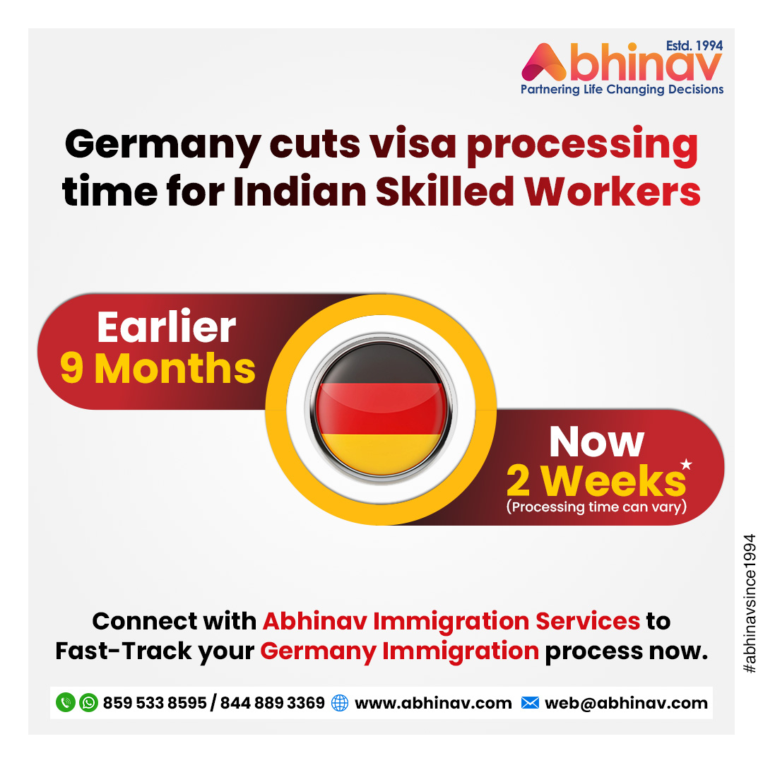 abhinavimmi's tweet photo. Germany Fast-Tracks Visas for Indian Skilled Workers: From 9 Months to 2 Weeks!
Kickstart Your Process Now: https://t.co/yfKueAIP17.
For more information call us at +91-8595338595.
#GermanyVisaUpdate #SkilledWorkers #IndiaToGermany #VisaFastTrack #GlobalWorkforce #GermanyJobs https://t.co/95jBIVjFMW