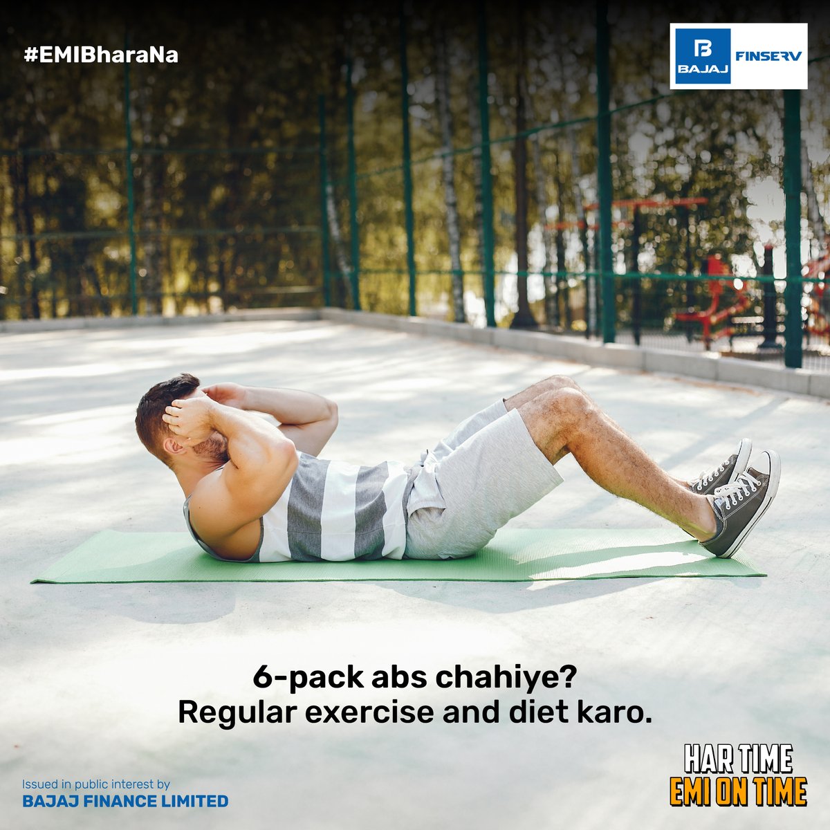 Bajaj_Finance's tweet photo. A healthy lifestyle and a healthy #CreditScore should be your go-to mantra! Stay on top of your game by paying your EMIs on time.
#HarTimeEMIOnTime #EMIBharaNa #BajajFinserv #BajajFinance #EMI https://t.co/elcljMk1q8