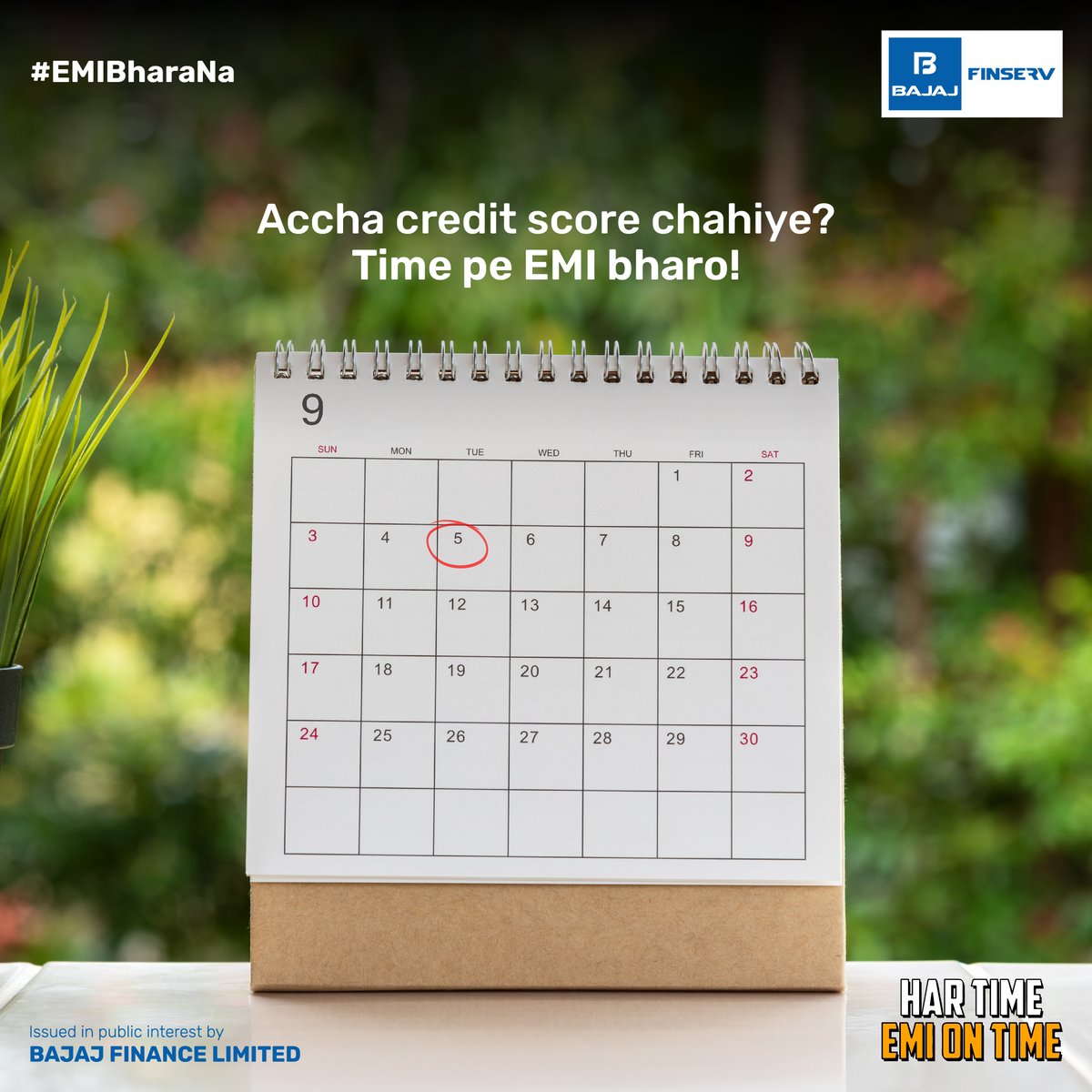 Bajaj_Finance's tweet photo. A healthy lifestyle and a healthy #CreditScore should be your go-to mantra! Stay on top of your game by paying your EMIs on time.
#HarTimeEMIOnTime #EMIBharaNa #BajajFinserv #BajajFinance #EMI https://t.co/elcljMk1q8