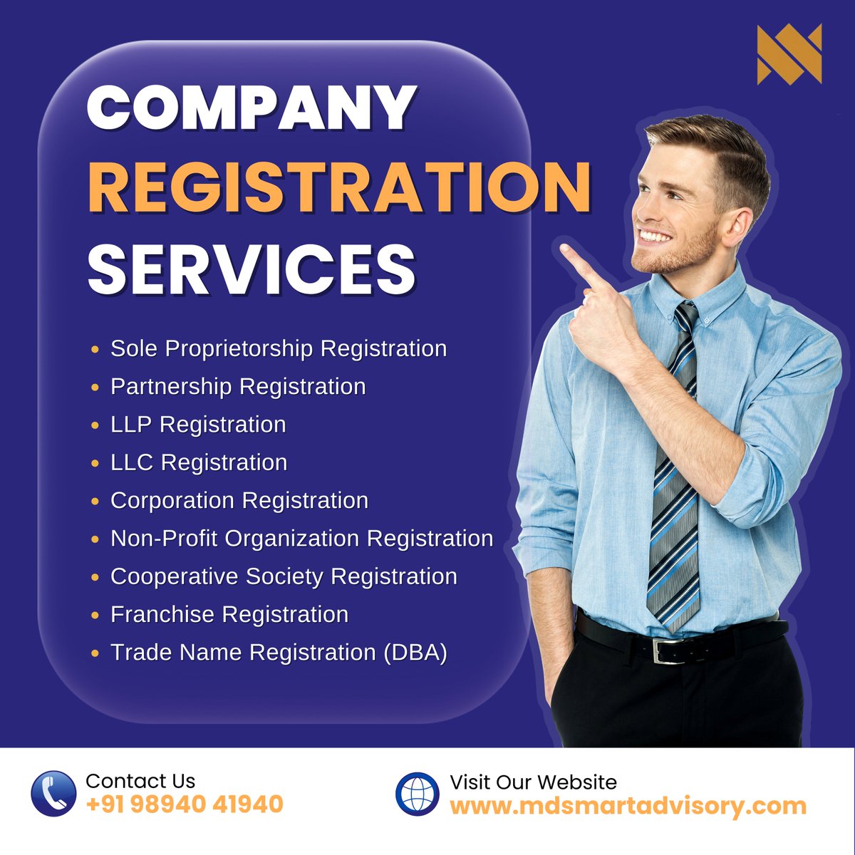 mdsmartadvisory's tweet photo. Take the first step towards making your business official! Register your company today!📑
.
.
.
#companyregistration #gst #company #business #registration #businessregistration #companyformation #fssai #gstregistration #incometax #msme #gstupdates #startupbusiness #india https://t.co/nCRQewE5BF