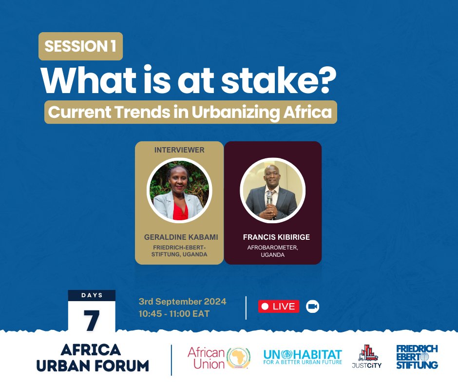 FESTanzania's tweet photo. 🚨🏙️ Join us online for an interview with @franciskibirige at the pre-event for the 1st #AfricanUrbanForum!  
🗓️ Date: 3 September 2024 
⏳  Time: 10:45 am EAT 
🔴 Live Stream: Register at https://t.co/zqqSErIpNR https://t.co/ojNUplZX81