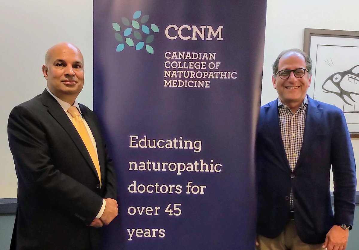 myccnm's tweet photo. #CCNM President and CEO, Dr. Rahim Karim, DC MBA CHE ICD.D hosted Ali Ehsassi, Member of Parliament  (Willowdale, Ontario), House of Commons of Canada at the Toronto Campus yesterday. https://t.co/duxSNs5Eqp