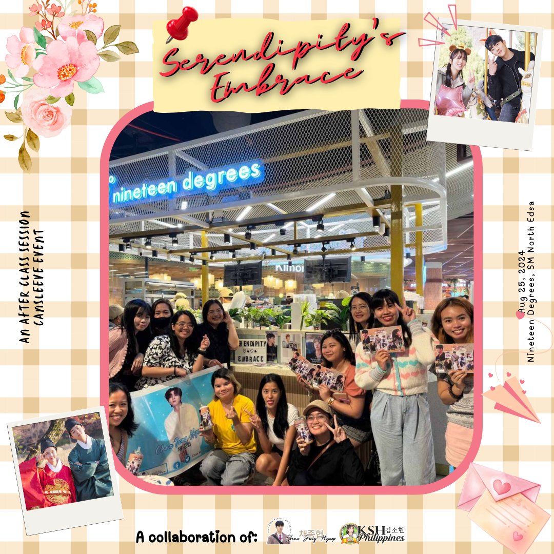 chaejh_ph's tweet photo. We would like to thank everyone who dropped by &amp; travelled all the way from far places to celebrate w/ us for an Afterclass Event of #SerendipitysEmbrace 🫰🎉

We appreciate you being there w/ us Oris &amp; Chaests! See you in the next one 🫶
#ChaeJongHyeop #KimSoHyun #채종협 #김소현 https://t.co/OFK2CeYu76