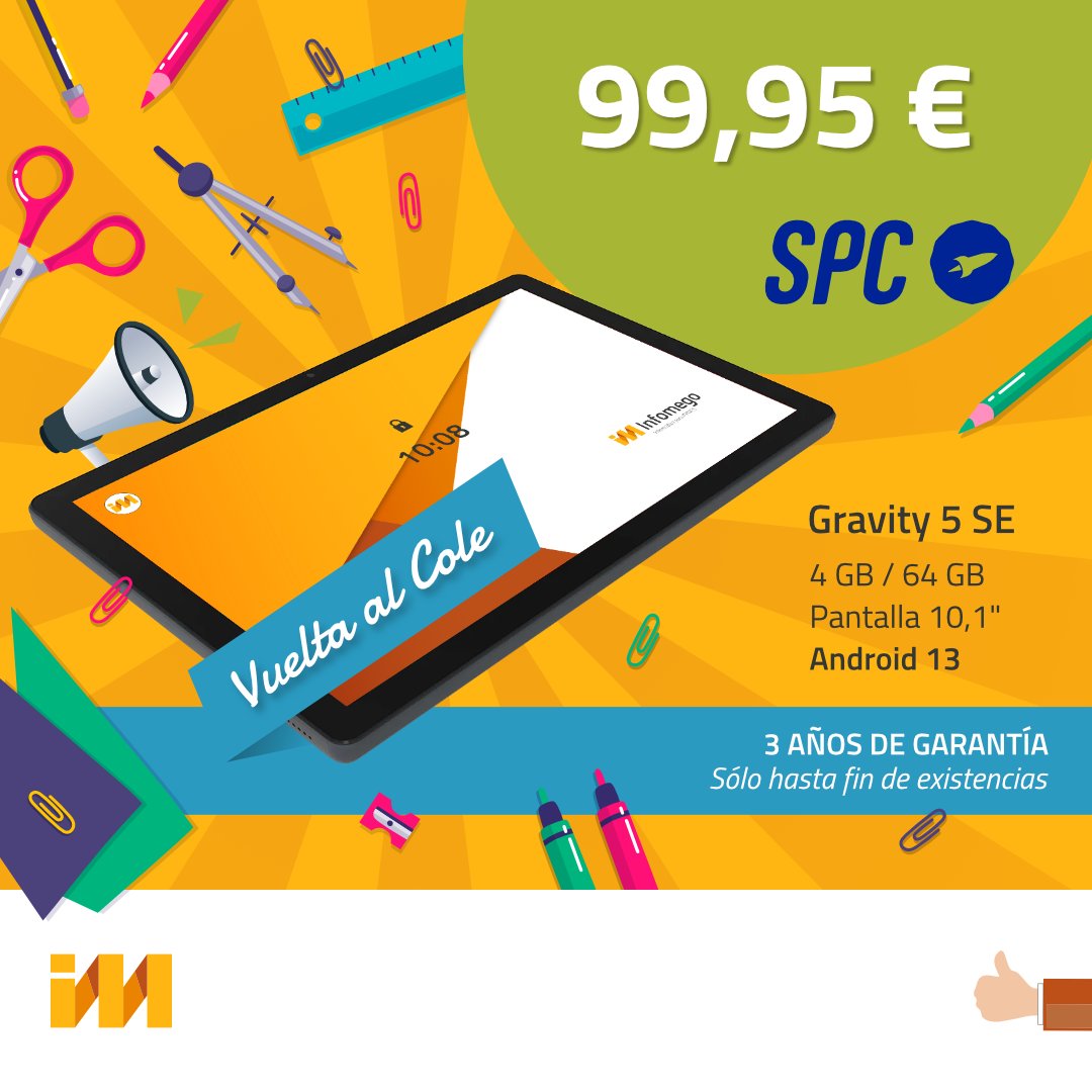 Infomego's tweet image. ¡¡ VUELTA AL COLE !! 📚🎒🏫
.
Rogamos máxima difusión 📢
.
.
#infomego #ofertas #informatica #vueltaalcole #oportunidad #SPC #android #garantia #findestock