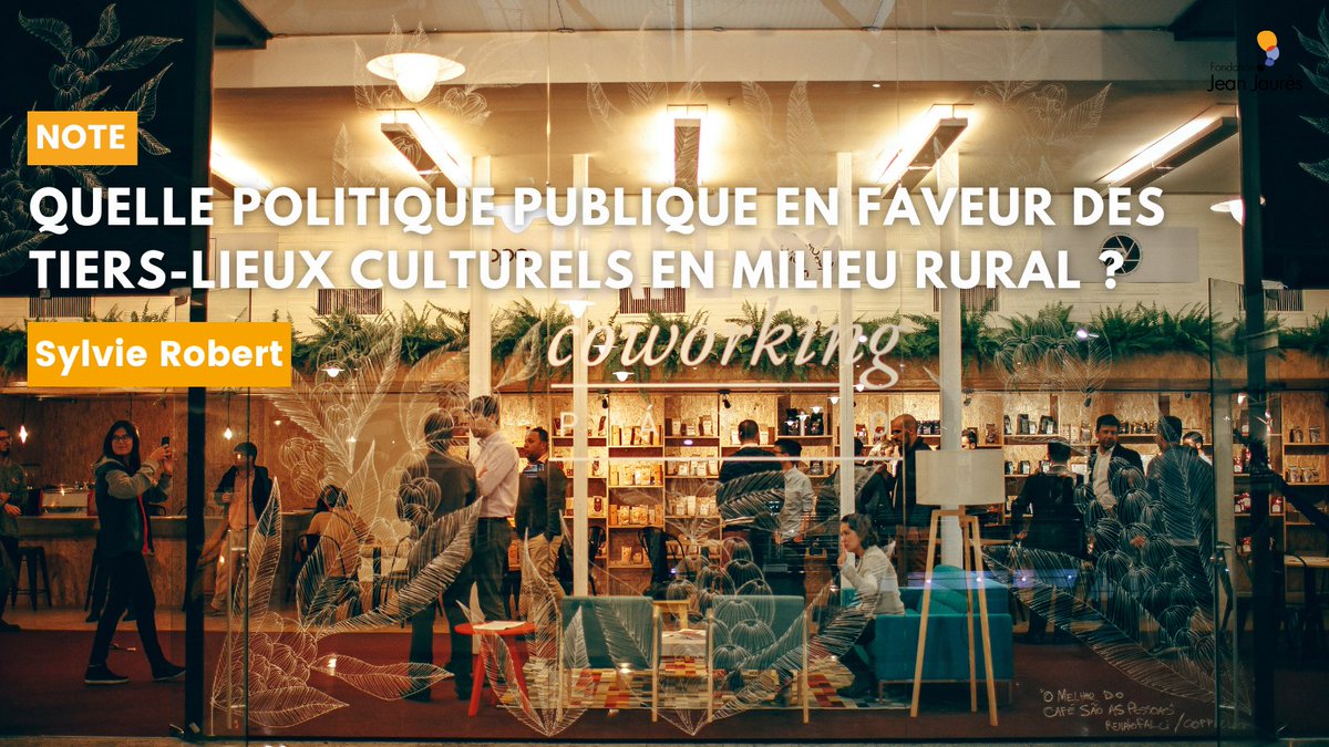 📝 <a href="/Sy_robert/">Sylvie Robert</a>, directrice de l’Observatoire de la culture de la Fondation, soumet dans cette note cinq recommandations pour que les tiers-lieux culturels en milieu rural constituent la matrice d’une politique publique culturelle et artistique.

jean-jaures.org/publication/qu…