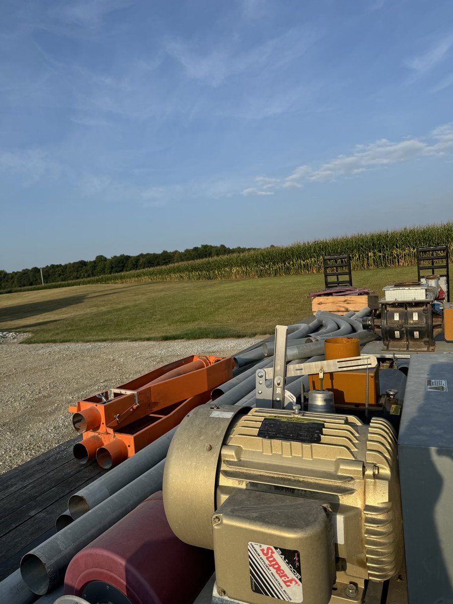 5” air system    There’s more piping that goes with it.    Airlock is couple yrs old moved to a dry leg only reason getting rid of it.       25k