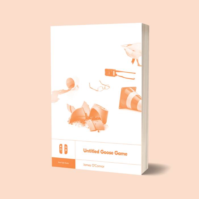 BossFightBooks's tweet photo. Today we announce book #2 of the new season: It's UNTITLED GOOSE GAME by James O'Connor (@Jickle)! 

A full-length 200-page book on the making of Untitled Goose Game based on original interviews with the team at House House. https://t.co/TJxb6UPOwz