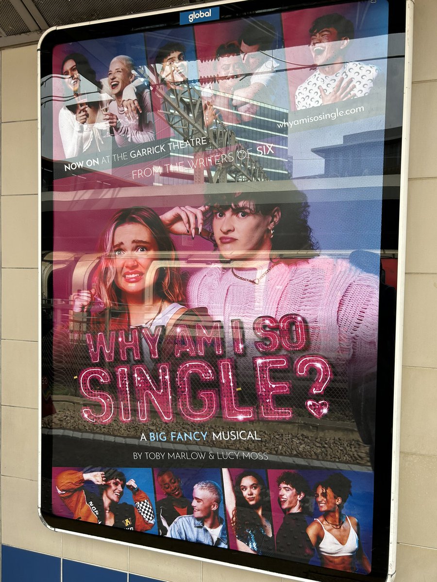 ChrisLincoln80's tweet image. Just spotted this on the underground … see you tonight !!! @sosinglemusical #SoSingleMusical #FirstPreview #New #Theatre #Musical #Premiere 
@thetobymarlow  @mucyloss