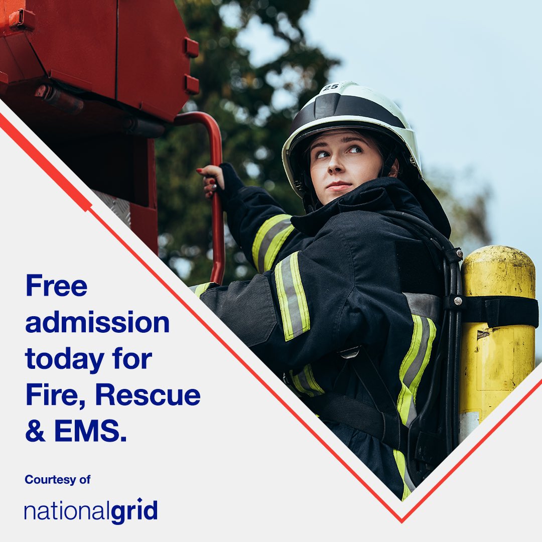 New York State Fair (@nysfair) on Twitter photo Here’s to those who keep our communities safe. Today is Fire, Rescue & #EMS Day, sponsored by <a href="/nationalgridNY/">National Grid NY</a> . Active or retired emergency personnel get free admission when they show their ID at any gate, courtesy of National Grid. Enjoy the Fair on us! #EnergizeNYSFair Here’s to those who keep our communities safe. Today is Fire, Rescue & #EMS Day, sponsored by <a href="/nationalgridNY/">National Grid NY</a> . Active or retired emergency personnel get free admission when they show their ID at any gate, courtesy of National Grid. Enjoy the Fair on us! #EnergizeNYSFair