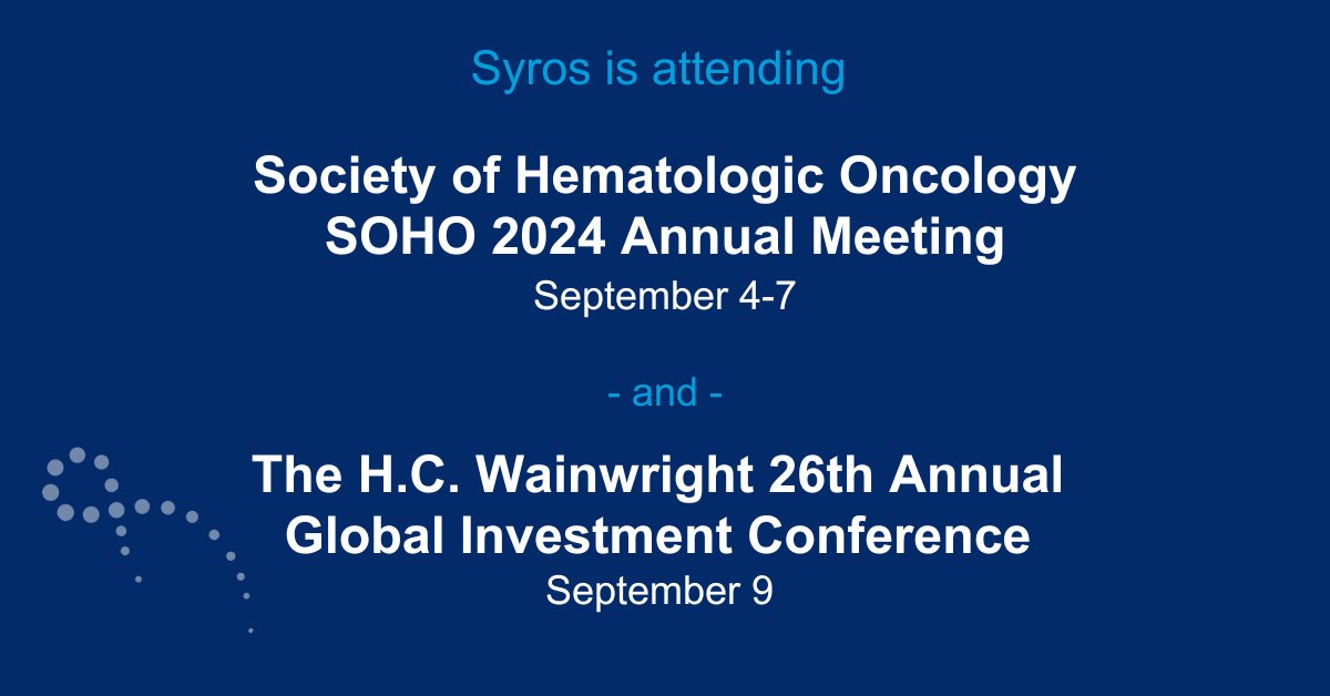 Syros Pharma tweet media