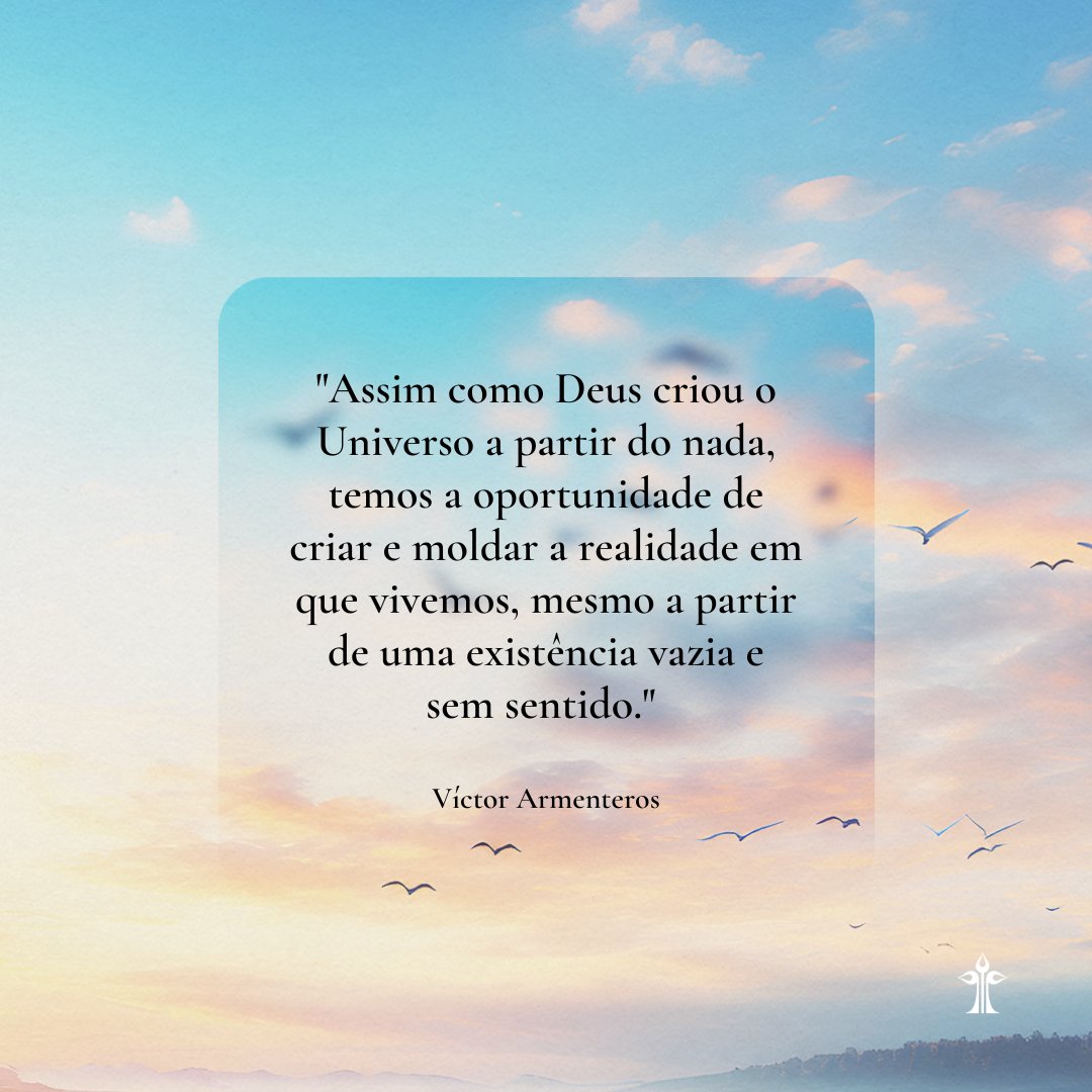 #DevocionalDiário: "Assim como Deus criou o Universo a partir do nada, temos a oportunidade de criar e moldar a realidade em que vivemos, mesmo a partir de uma existência vazia e sem sentido." #VislumbresdoCéu