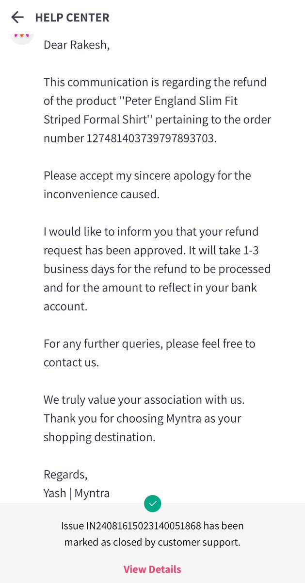 Megha_Mishka's tweet photo. @MyntraSupport worst platform ever for shopping . My refund is not initiated since 12 august and i am daily following up for my issue no one is able to provide proper resolution . I am fed up and i will raise the complaint to an higher end now . @myntra https://t.co/ff6vHrSZaK